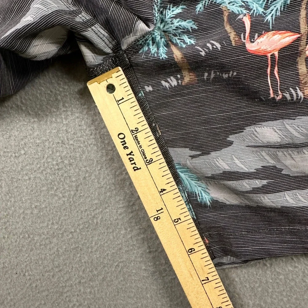 Billabong Recycler Sundays Layback Flamingo Palm Tree Board Shorts Mens Black